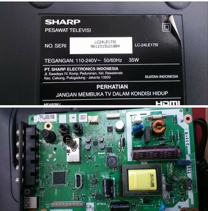 sharp LC24LE175I firmware flash dump W25Q64BV.bin firmware bin file